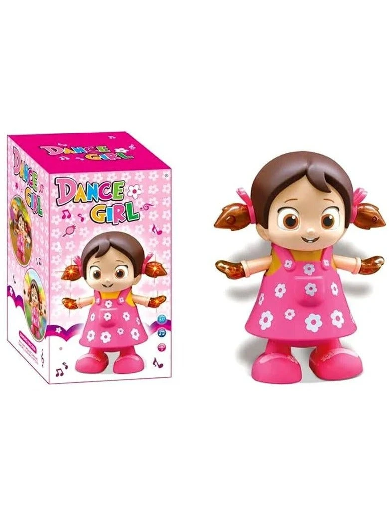 Musical Dancing Girl Toy with Flashing Lights, Rotating Legs & Moving Arms – Int