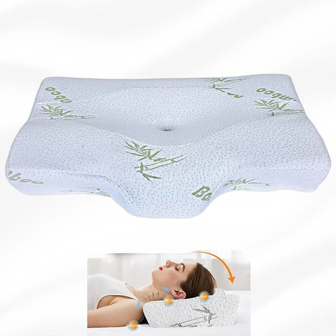 وسادة ميموري فوم عنقية فاخرة وسادة تقويمية لدعم الرقبة ٥٥سم