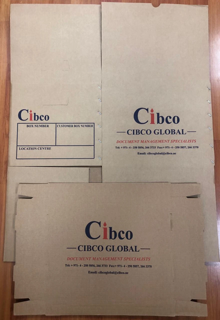 طقم ٤ صناديق ملفات مقاس أ٤ بغطاء قابلة للتكديس